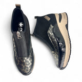Rieker N9362 Black Leopard