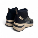 Rieker N9362 Black Leopard