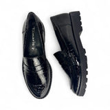 Tamaris 24312 Black Croc Patent