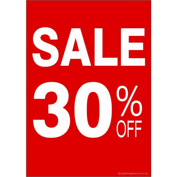 30% OFF SALE