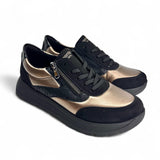 Remonte D2V02 Black & Gold Stretch.